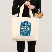 Schottische Burns Night Jumbo Stoffbeutel (Vorderseite (Produkt))
