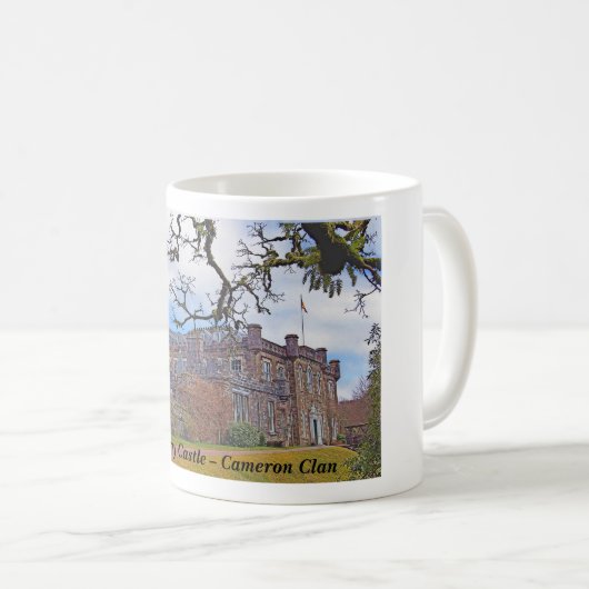 Schottische Cameron Clans Achnacarry Castle Tasse (VorderseiteRechts)