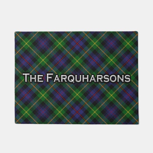 Schottische Clan Farquharson Tartan-Fußmatte Fußmatte (Vorderseite)