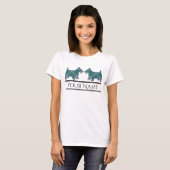 Schottische Clan MacDowall Tartanscottie-Hunde T-Shirt (Vorne ganz)