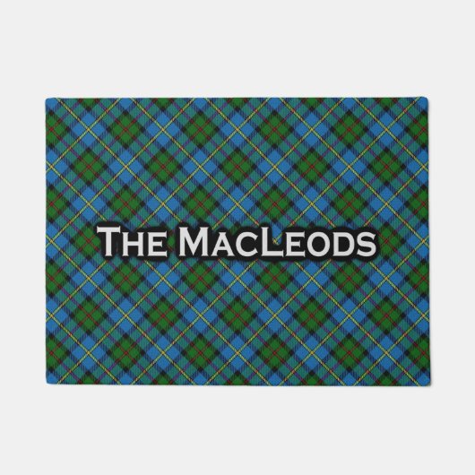 Schottische Clan MacLeod Tartan-Fußmatte Fußmatte (Vorderseite)