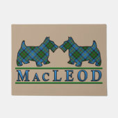 Schottische Clan MacLeod Tartanscottie-Hunde Fußmatte (Vorderseite)