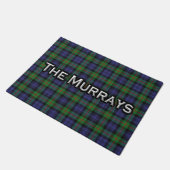 Schottische Clan-Murraytartan-Fußmatte Fußmatte (Schrägansicht)