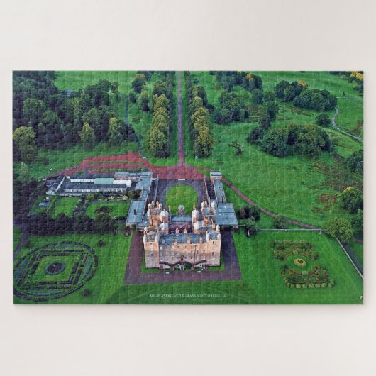Schottische Clans Scott & Douglas - Drumlanrig Cas Puzzle (Horizontal)
