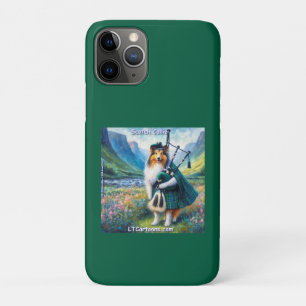 Schottische Collie-Serenade – Dudelsack und Tartan Case-Mate iPhone Hülle