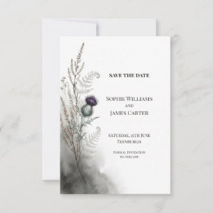 Schottische Distel Botanical Save the Date