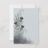 Schottische Distel Botanical Save the Date (Rückseite)