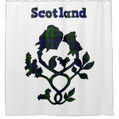 Schottische Distel Duschvorhang (Vorderseite)