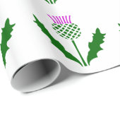 Schottische Distel Geschenkpapier (Rolleneckpunkt)