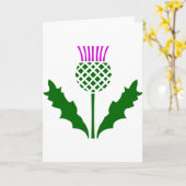 Schottische Distel Karte (Gelbe Blume)