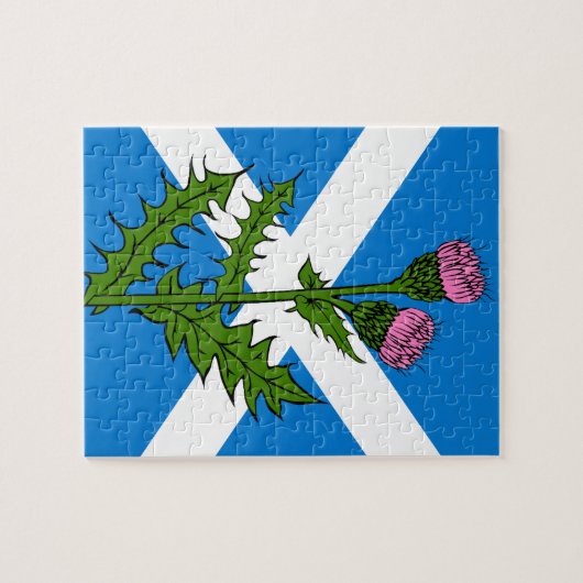Schottische Distel Puzzle (Horizontal)