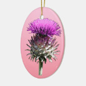 Schottische Distel-Verzierung Keramik Ornament (Links)