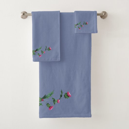 Schottische Distelblau Badhandtuch Set (Insitu)