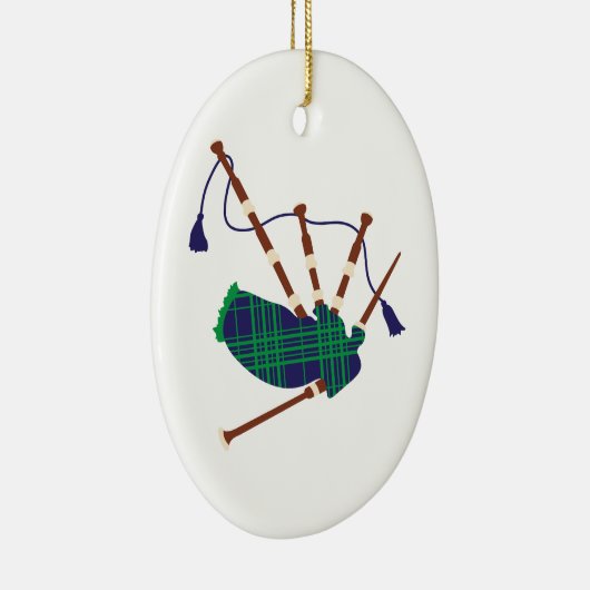 Schottische Dudelsäcke Keramik Ornament (Rechts)