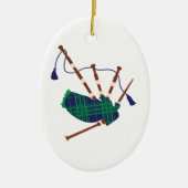 Schottische Dudelsäcke Keramik Ornament (Vorne)