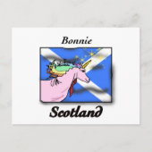 Schottische Einhornflagge Postkarte (Vorderseite)