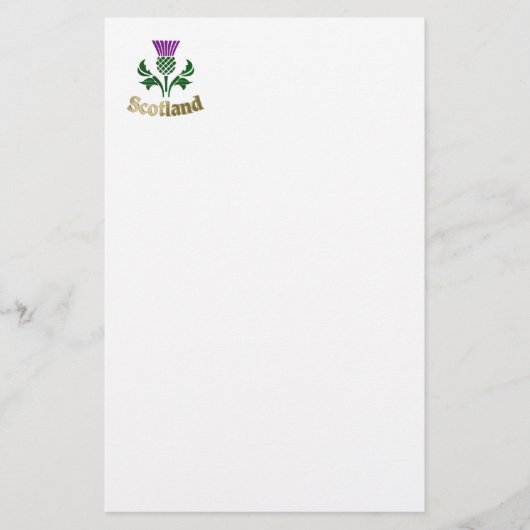 Schottische Emblemdistel Briefpapier (Vorderseite)