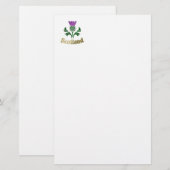 Schottische Emblemdistel Briefpapier (Vorne/Hinten)