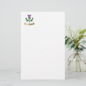 Schottische Emblemdistel Briefpapier (Stehend Vorderseite)