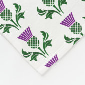 Schottische Emblemdistel Fleecedecke (Ecke)