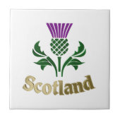 Schottische Emblemdistel Fliese (Vorderseite)