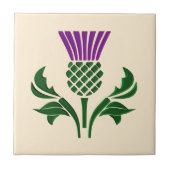 Schottische Emblemdistel Fliese (Vorderseite)