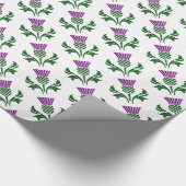 Schottische Emblemdistel Geschenkpapier (Ecke)