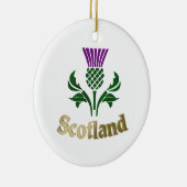Schottische Emblemdistel Keramikornament (Rechts)