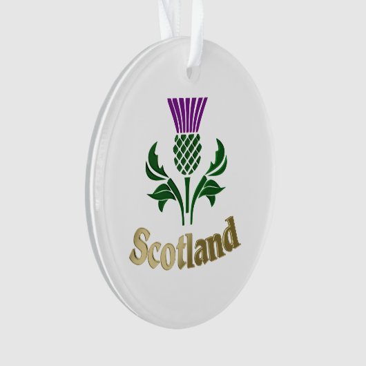 Schottische Emblemdistel Ornament (Vorderseite)
