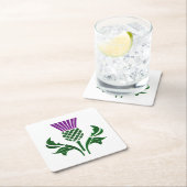 Schottische Emblemdistel Rechteckiger Pappuntersetzer (Vor Ort)