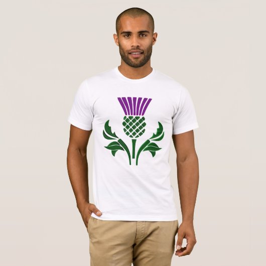 Schottische Emblemdistel T-Shirt (Vorne ganz)