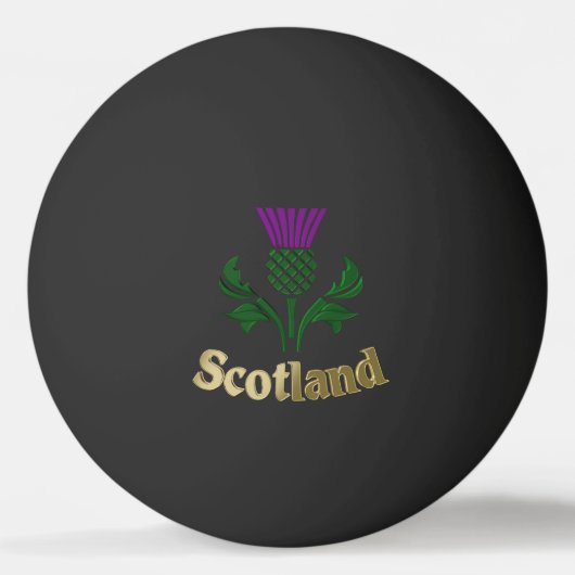 Schottische Emblemdistel Tischtennisball (Vorderseite)