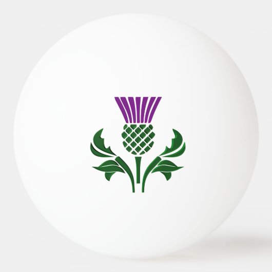 Schottische Emblemdistel Tischtennisball (Vorderseite)