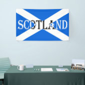 Schottische Flagge auf invertierter Seite Banner (Messeveranstaltung)