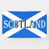 Schottische Flagge auf invertierter Seite Banner (Horizontal)