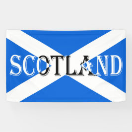 Schottische Flagge auf invertierter Seite Banner