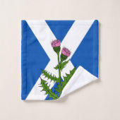 Schottische Flagge Badhandtuch Set (Waschlappen)
