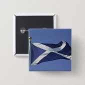 Schottische Flagge Button (Vorne & Hinten)