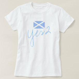 Schottische Flagge der Unabhängigkeits-Yes2 T-Shirt