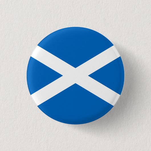 Schottische Flagge, Flagge Schottlands Button (Vorderseite)
