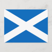Schottische Flagge, Flagge Schottlands Postkarte (Vorderseite)