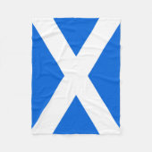 Schottische Flagge Fleecedecke (Vorderseite)
