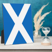 Schottische Flagge Fotoplatte (Seite)