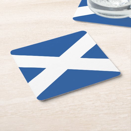 Schottische Flagge für schottische "Paper Drinks"- Rechteckiger Pappuntersetzer (angewinkelt)