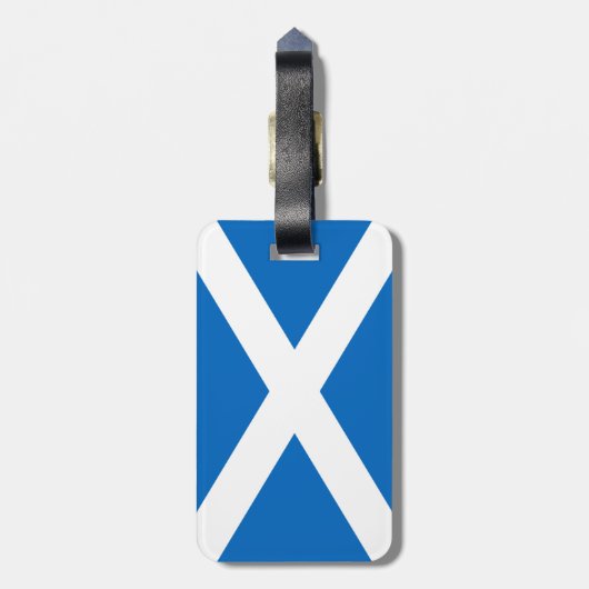 Schottische Flagge Gepäckanhänger (Rückseite vertikal)