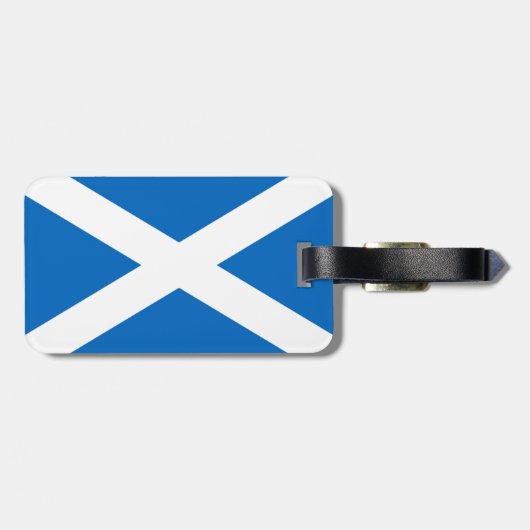 Schottische Flagge Gepäckanhänger (Rückseite horizontal)