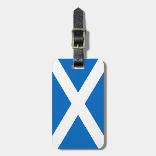 Schottische Flagge Gepäckanhänger (Vorderseite vertikal)