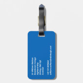 Schottische Flagge Gepäckanhänger (Rückseite vertikal)