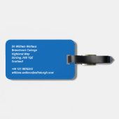 Schottische Flagge Gepäckanhänger (Rückseite horizontal)