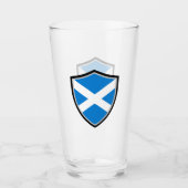 Schottische Flagge Glas (Vorderseite)